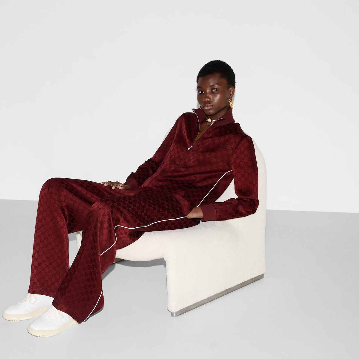 GG jacquard zip jacket