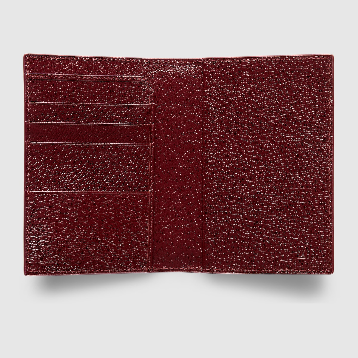 Gucci Rosso Ancora red interior passport case in beige and Gucci Rosso Ancora red interior passport case in beige and