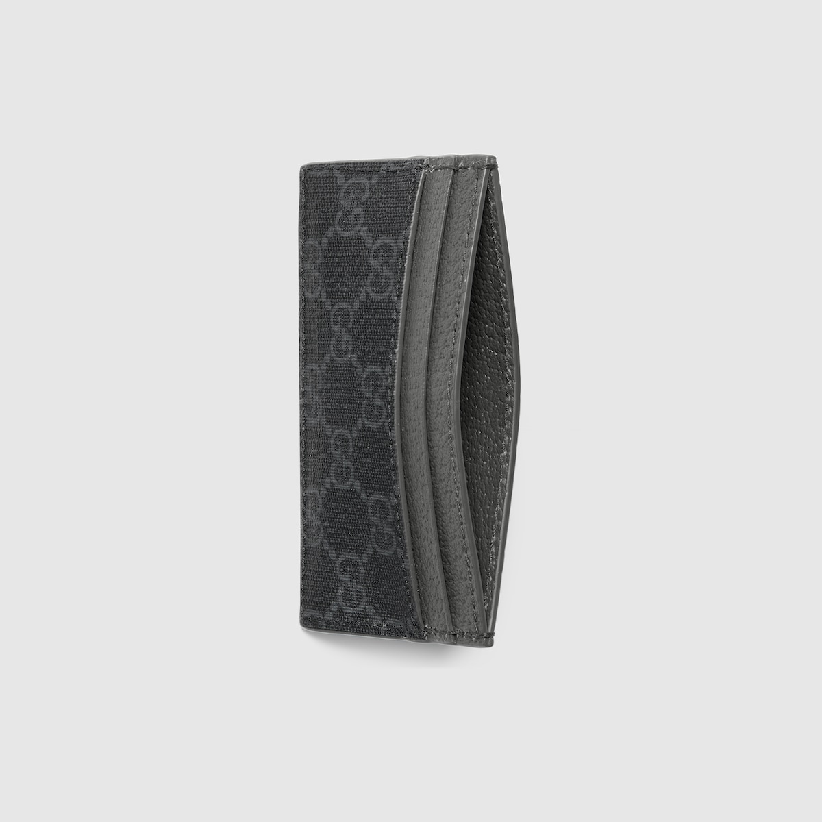 GUCCI カードケース　ブラック キャンバス バイカラー GG カードケース ・ブラック GGスプリーム
