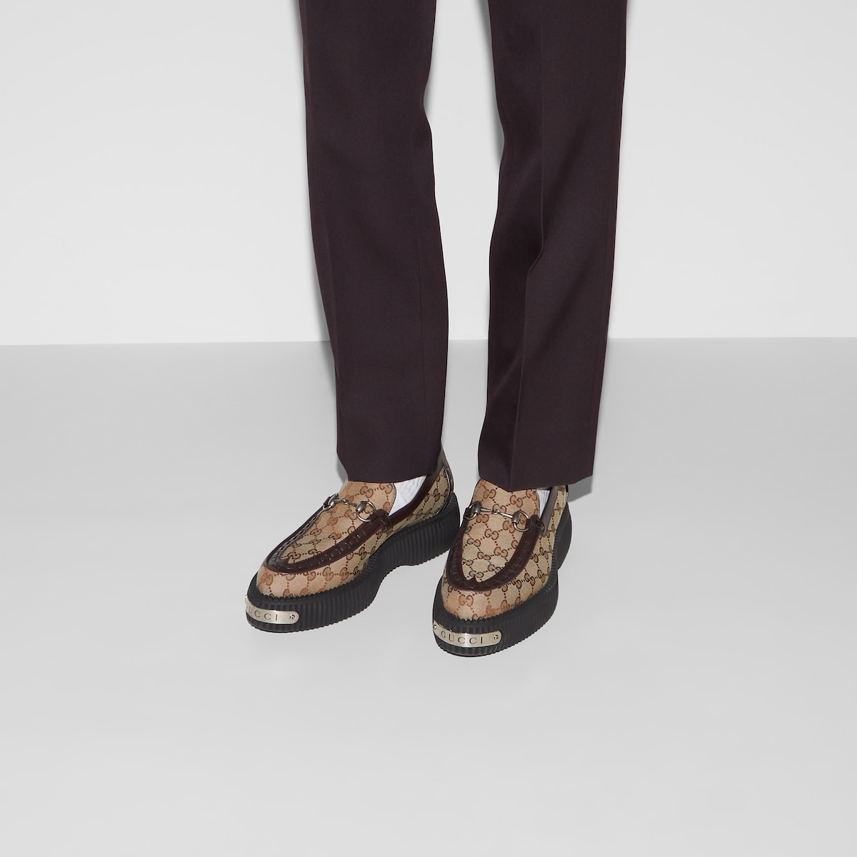 Gucci cheetah loafers cheap