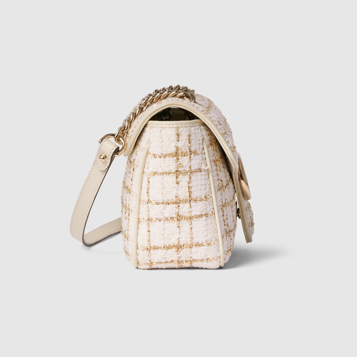 Sac bandoulière lady web en tweed gucci hotsell