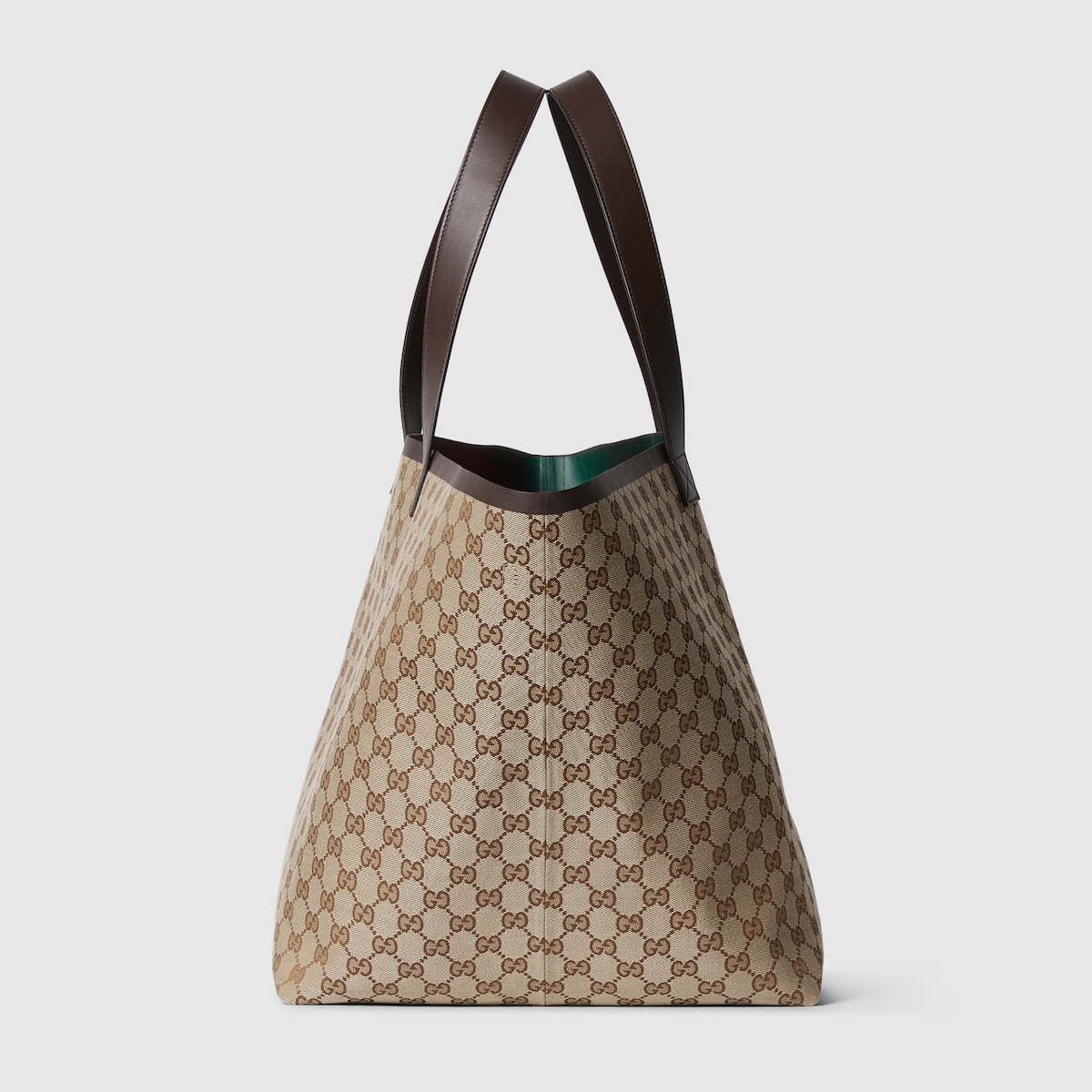 Gucci Totissima large tote bag in beige and ebony GG canvas GUCCI US