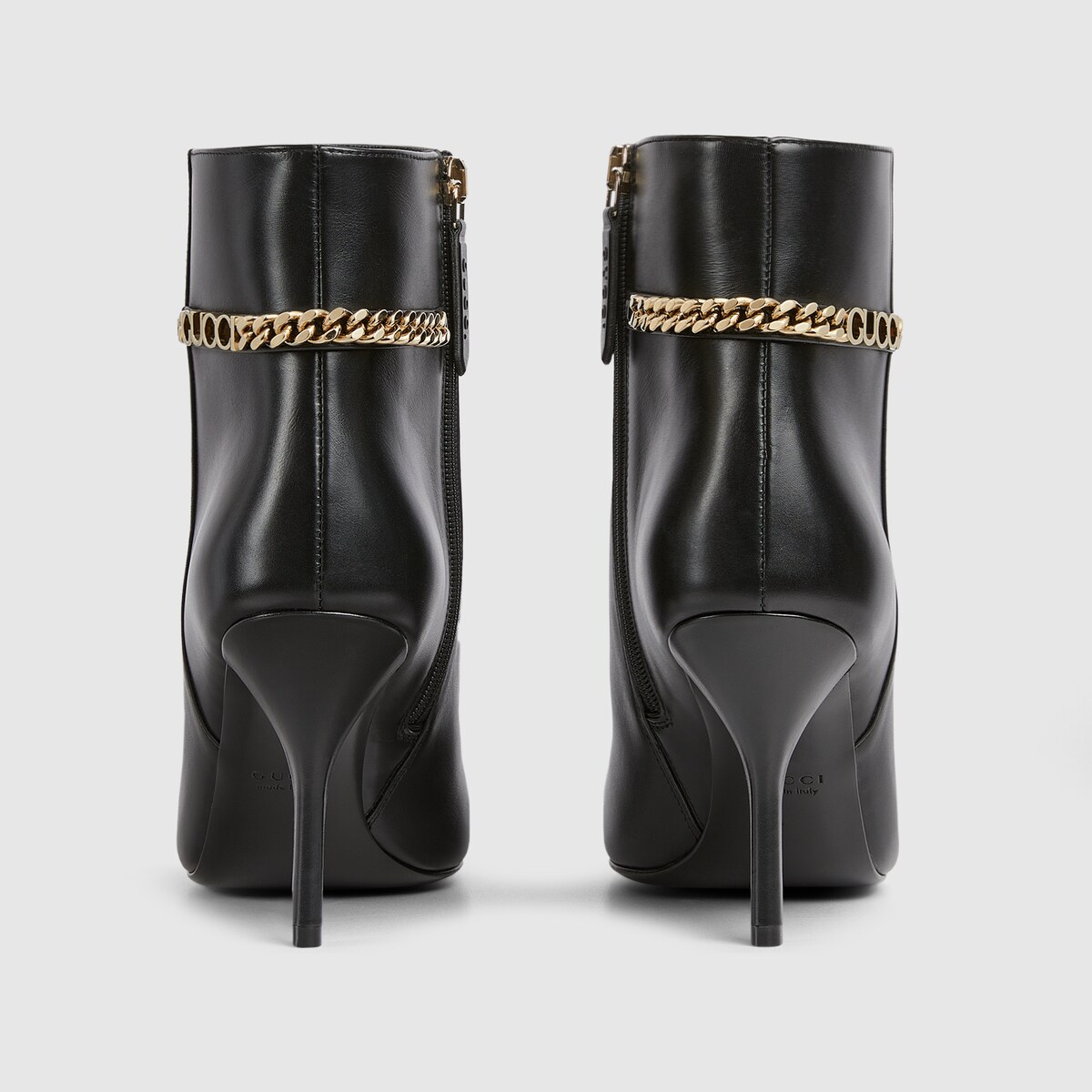 Women s Gucci Signoria ankle boot in black leather GUCCI US