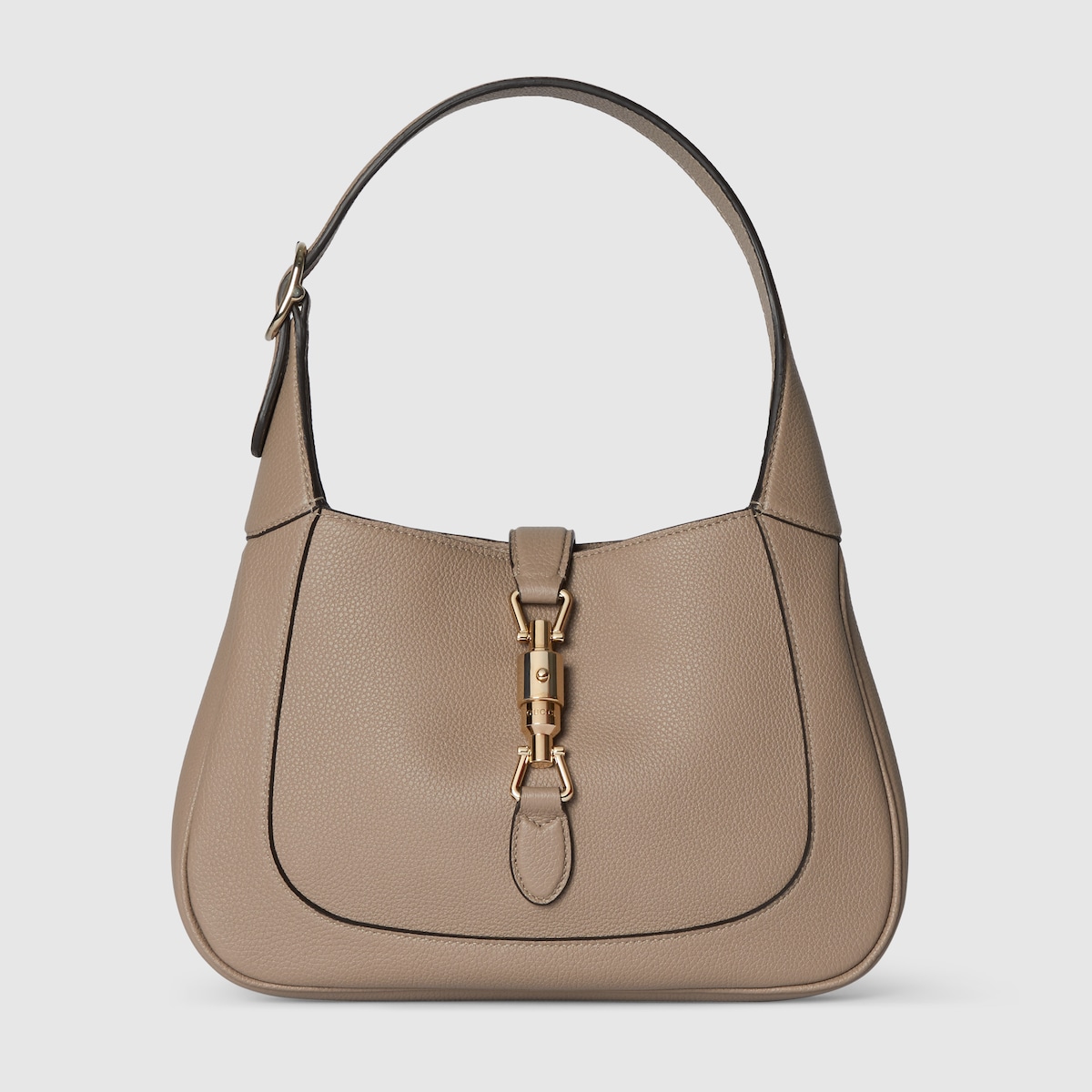 Gucci Jackie 1961 small shoulder bag in taupe leather GUCCI UK