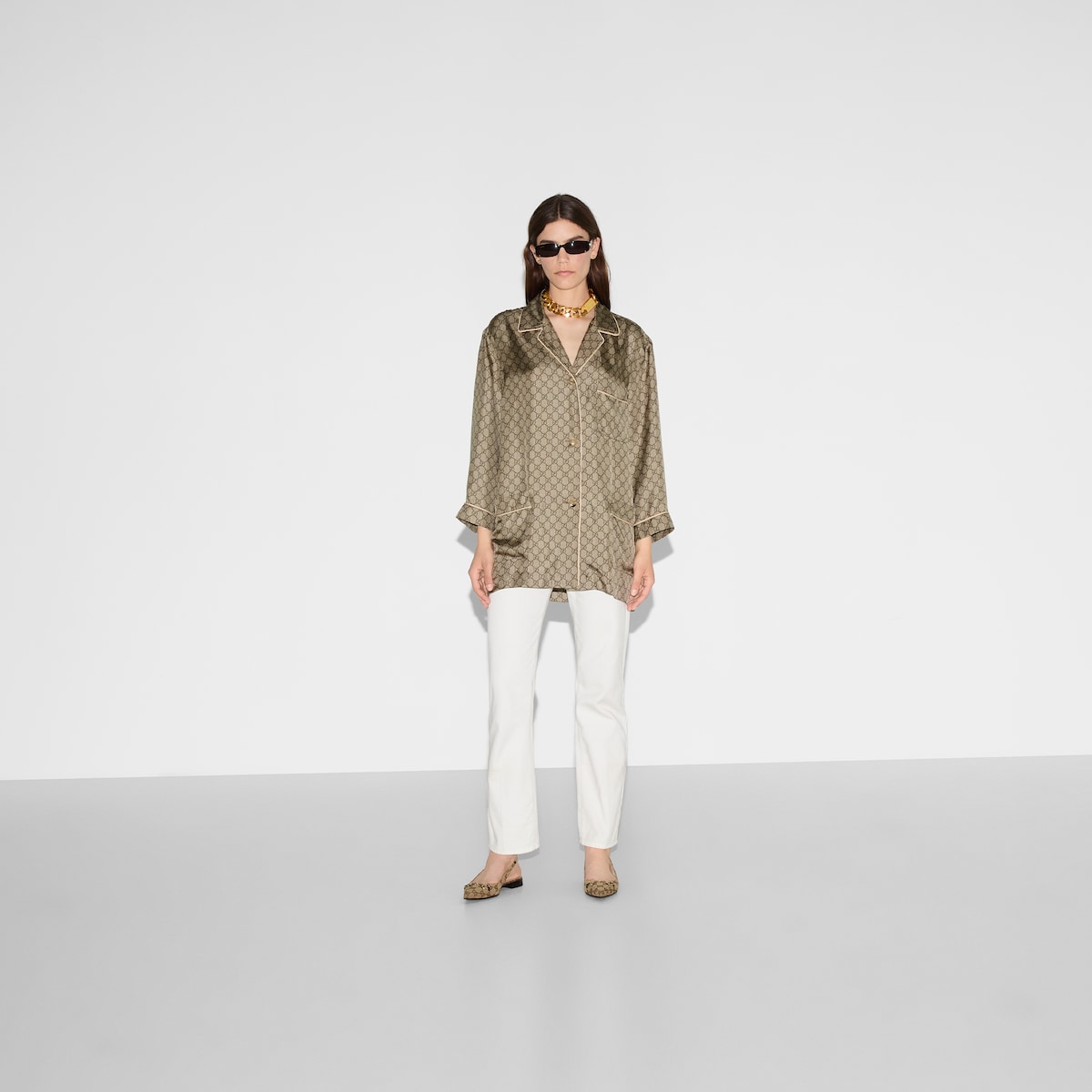 美品　GUCCI  トップス　XS 中古・古着通販】GUCCI (グッチ) フロントモチーフカットソー