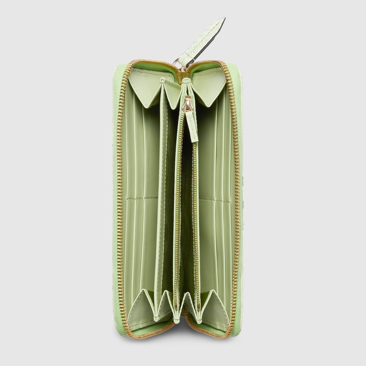 ダブルG パイソン ジップアラウンドウォレット ・グリーン