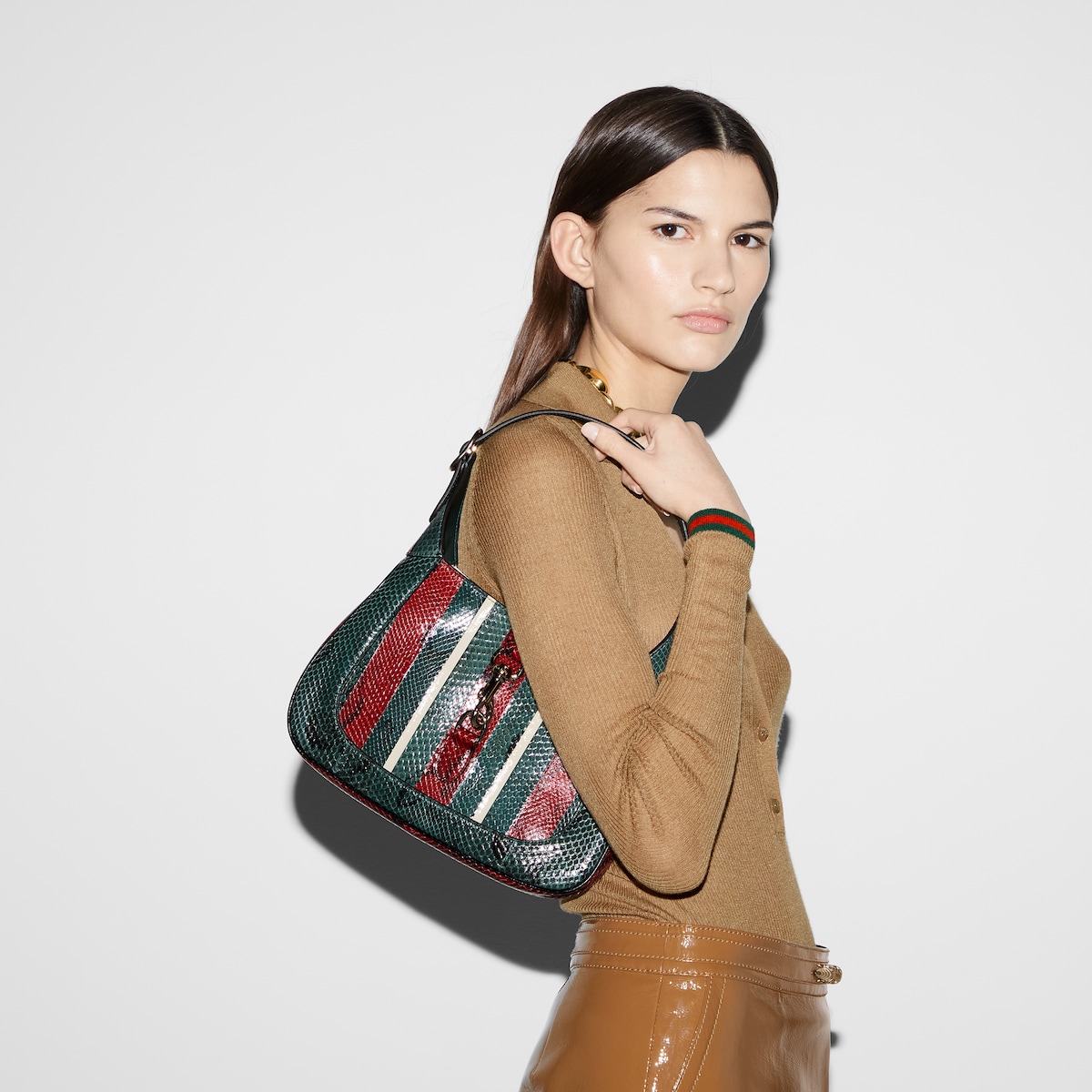 Gucci bags with red and green stripe online