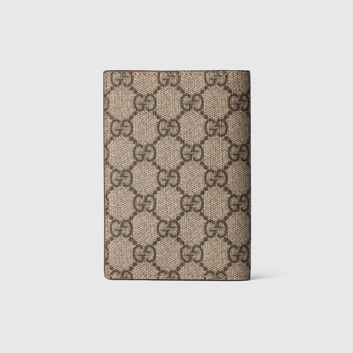 GUCCI ケース ベージュ Brown interior GG passport case in beige and ebony Supreme | GUCCI® US