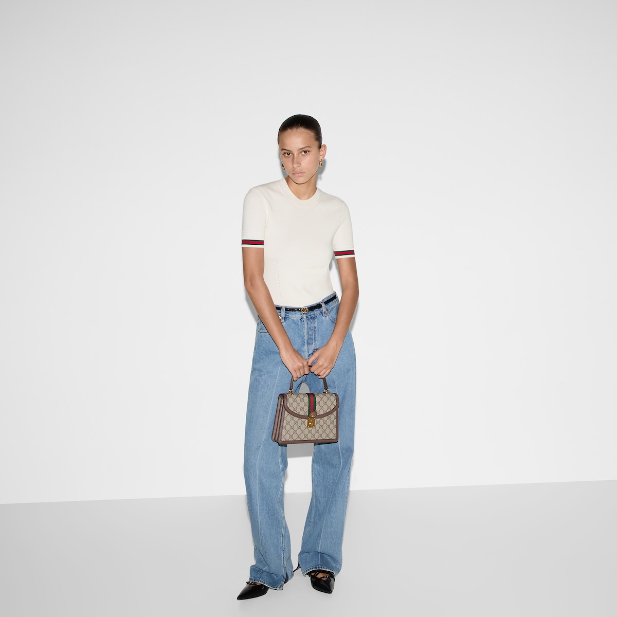 Ophidia medium top handle bag