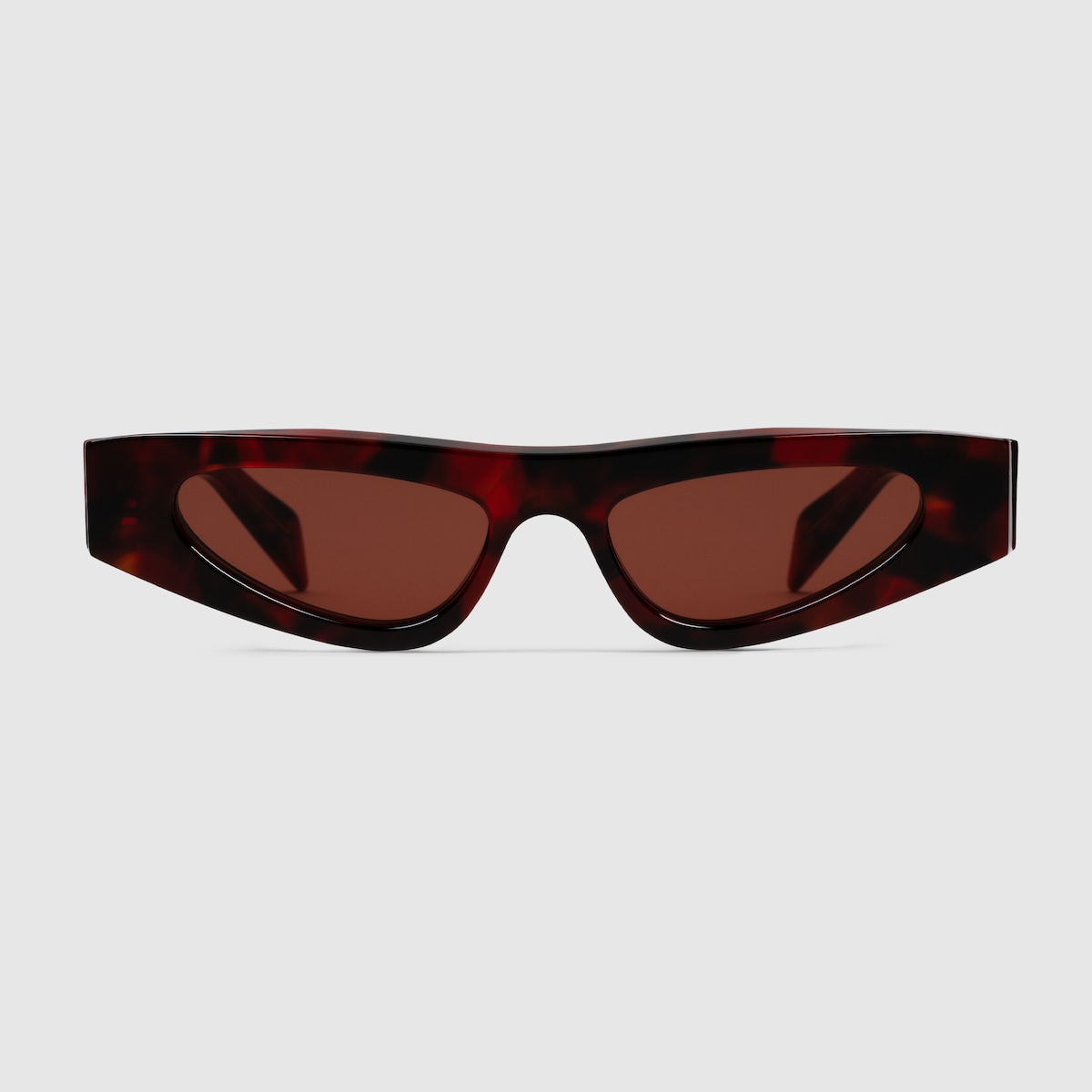 Cat eye frame sunglasses in red tortoiseshell GUCCI AE