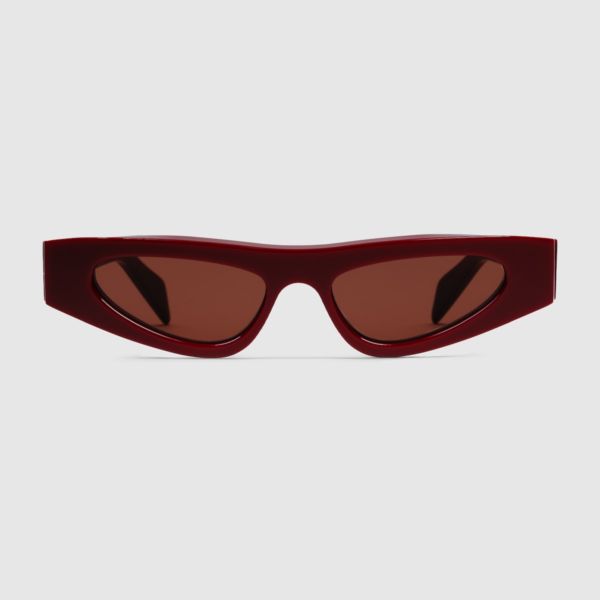 Cat-eye frame sunglasses in Rosso Ancora red | GUCCI® US