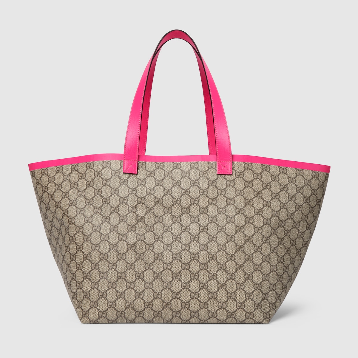 Gucci Totissima medium tote bag in beige and ebony GG Supreme GUCCI Canada