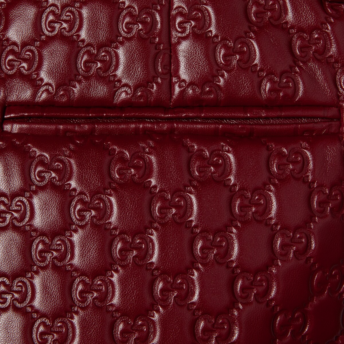 Gucci GG embossed leather short Square One