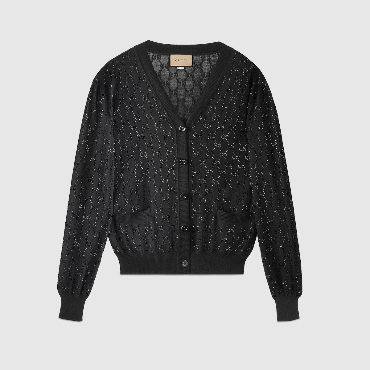 Gucci cardigan black best sale