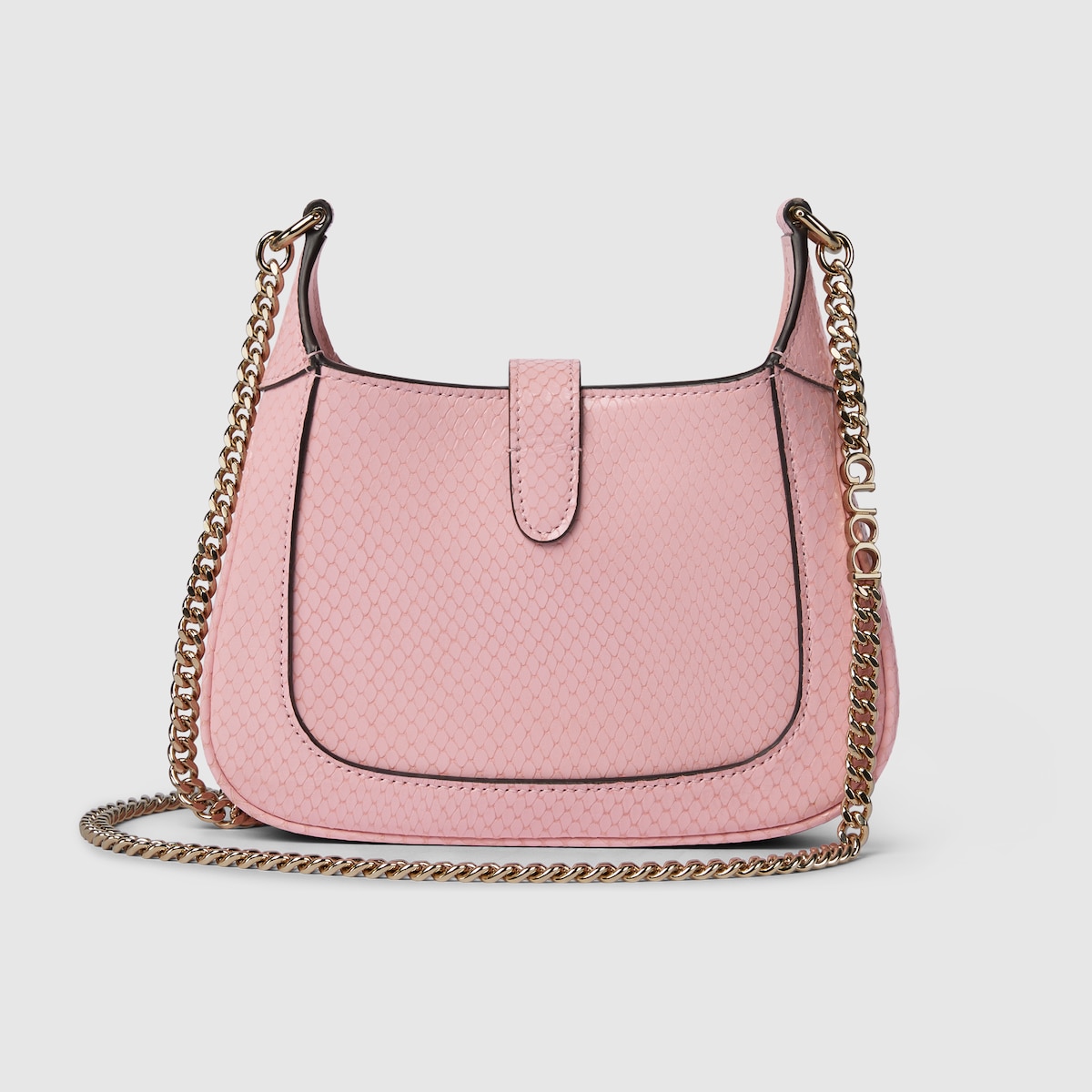 Gucci Jackie Notte python mini bag in pastel pink | GUCCI® IT