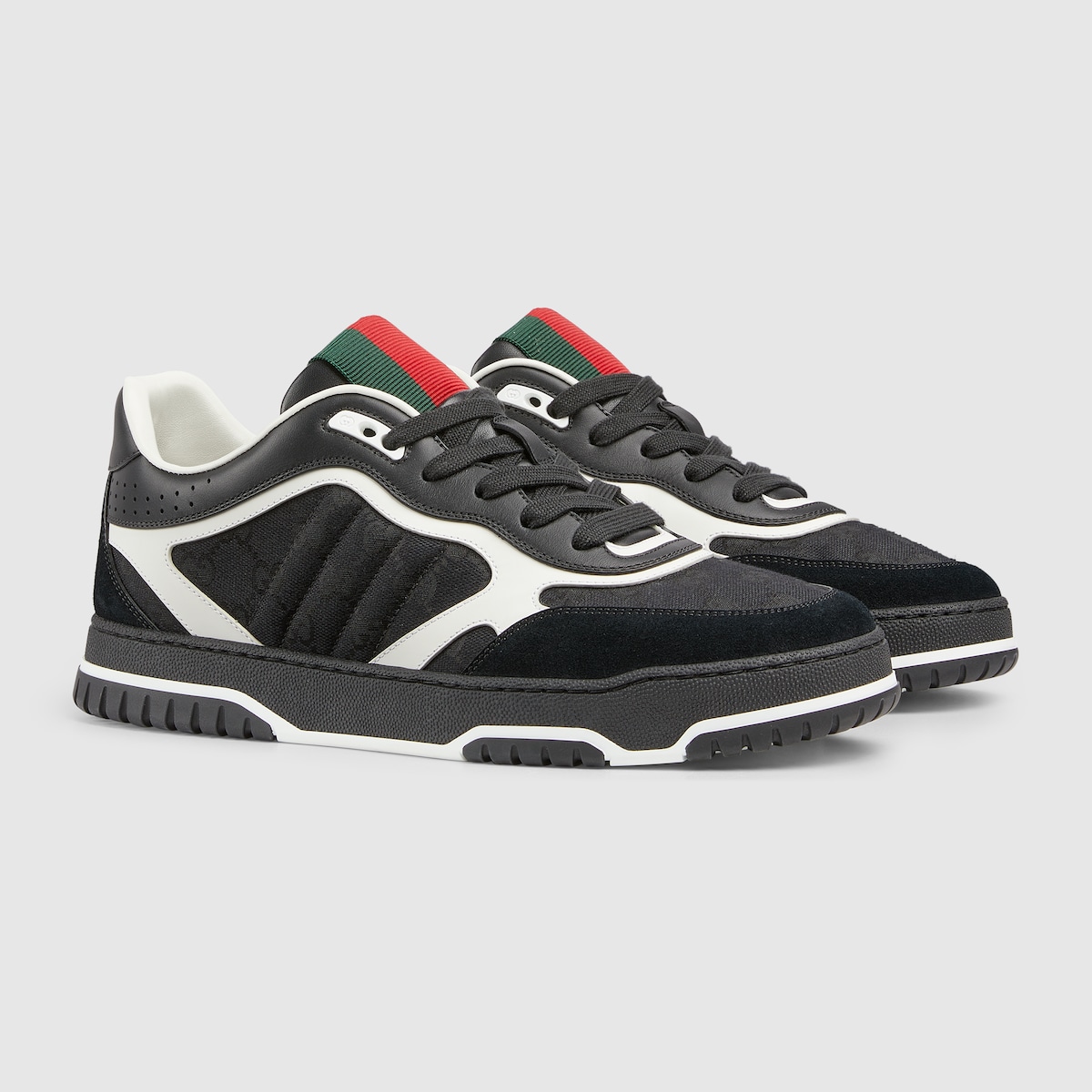 Men's Gucci Re-Web sneaker in black Original GG canvas