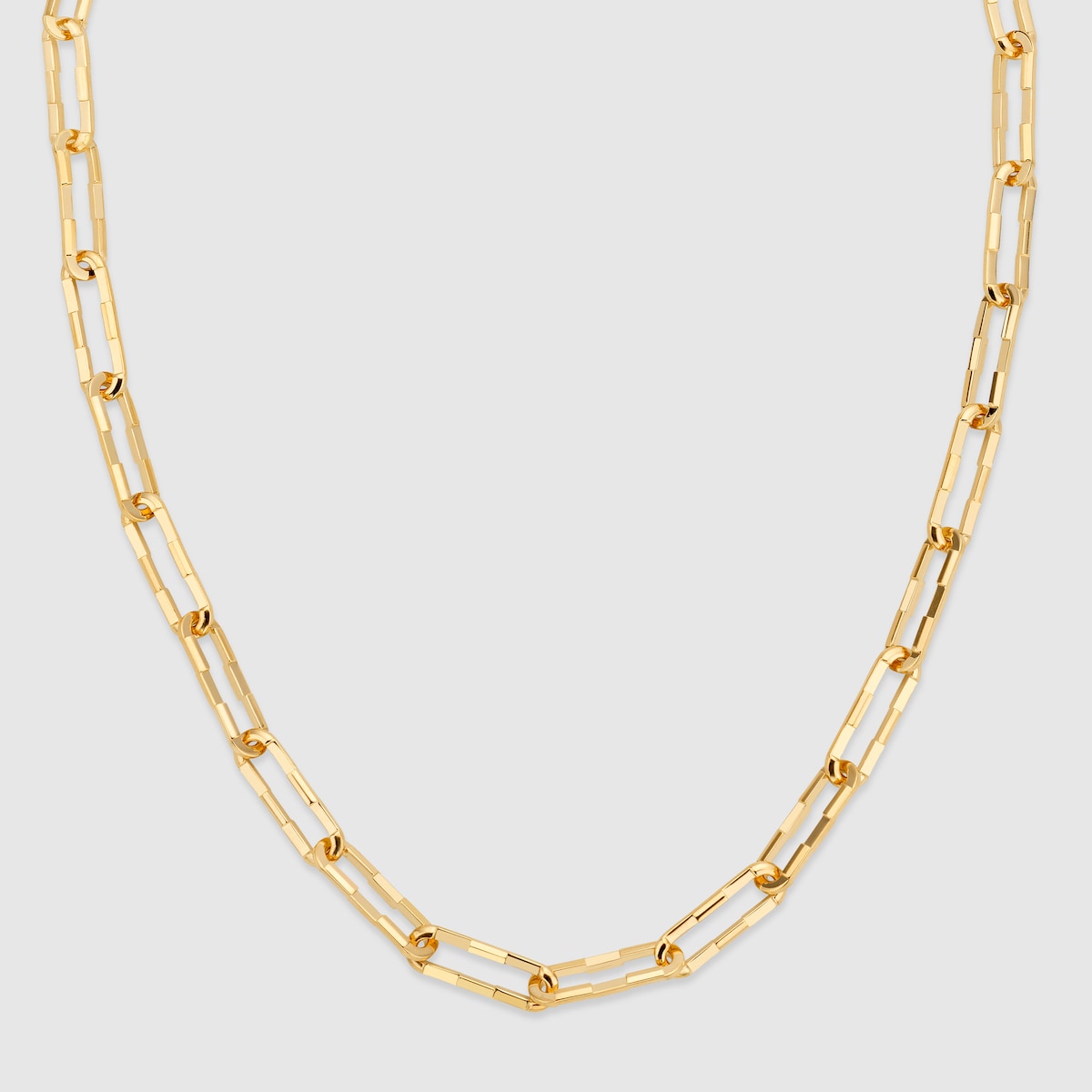Gucci Link to Love wide chain necklace in 18k yellow gold
