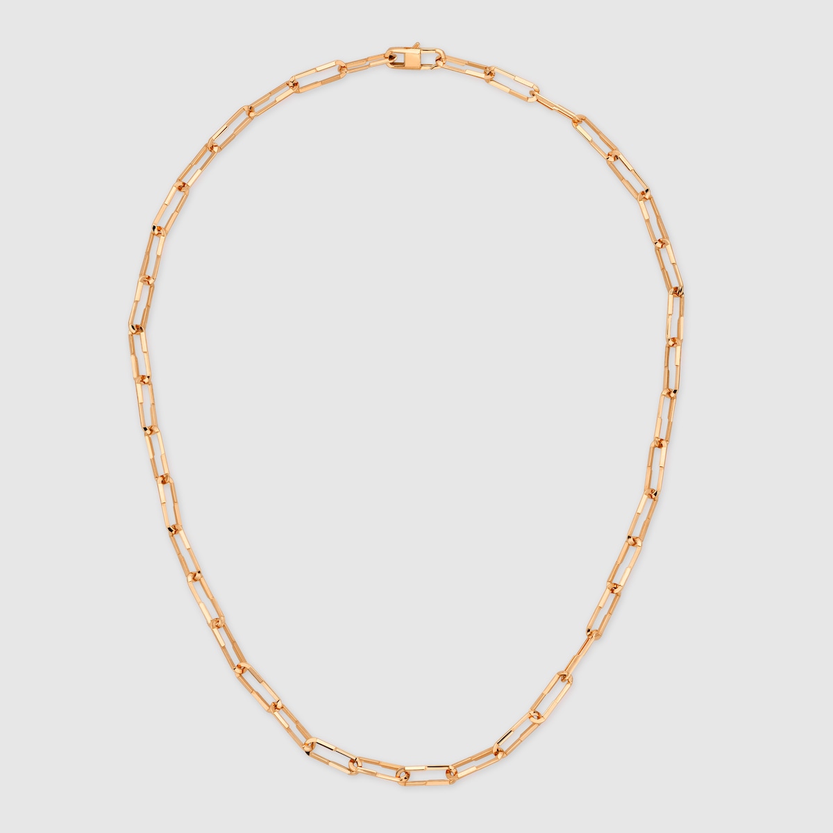 Gucci Link to Love 18k chain necklace in 18k rose gold | GUCCI® US