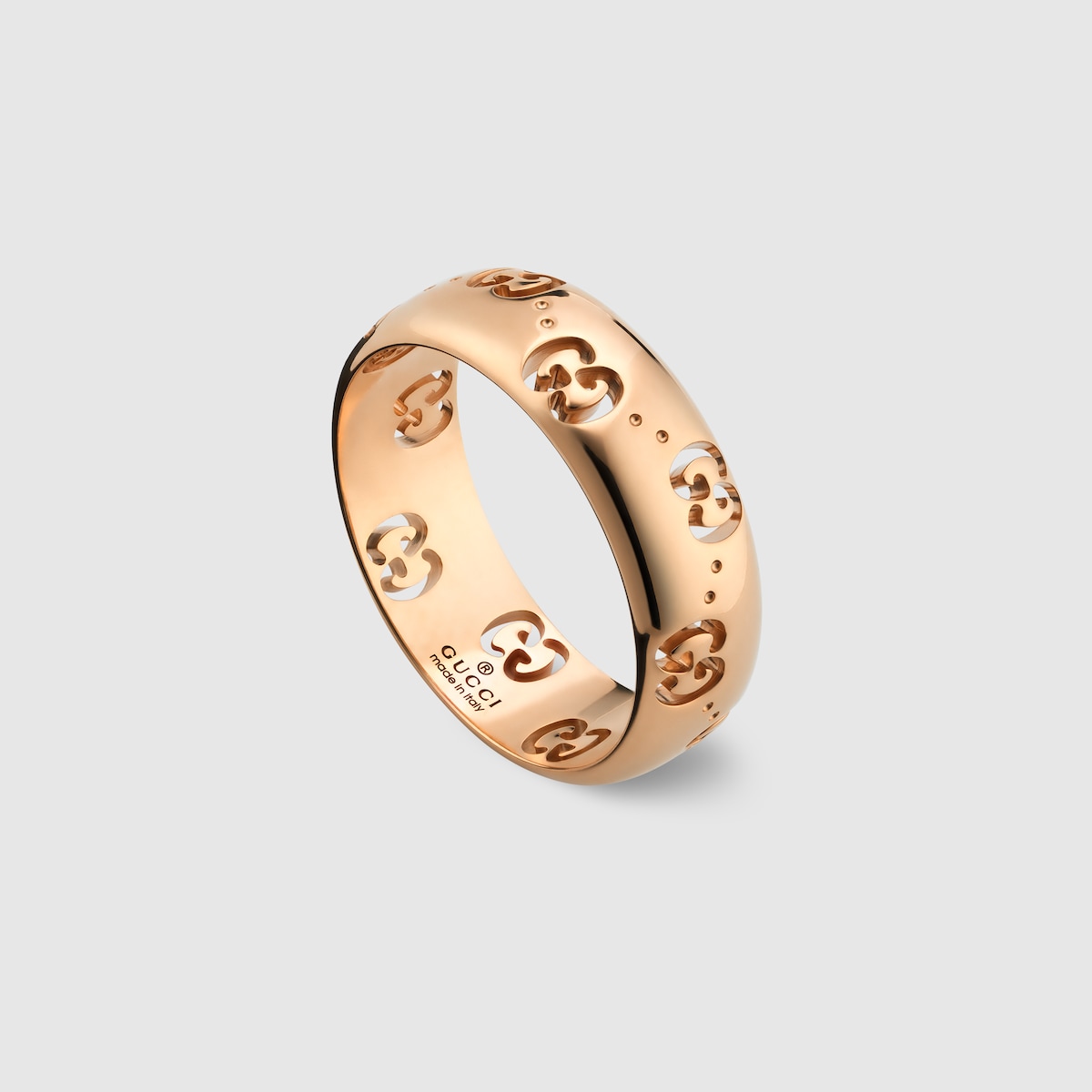 Icon 18k GG thin ring in 18k rose gold | GUCCI® US