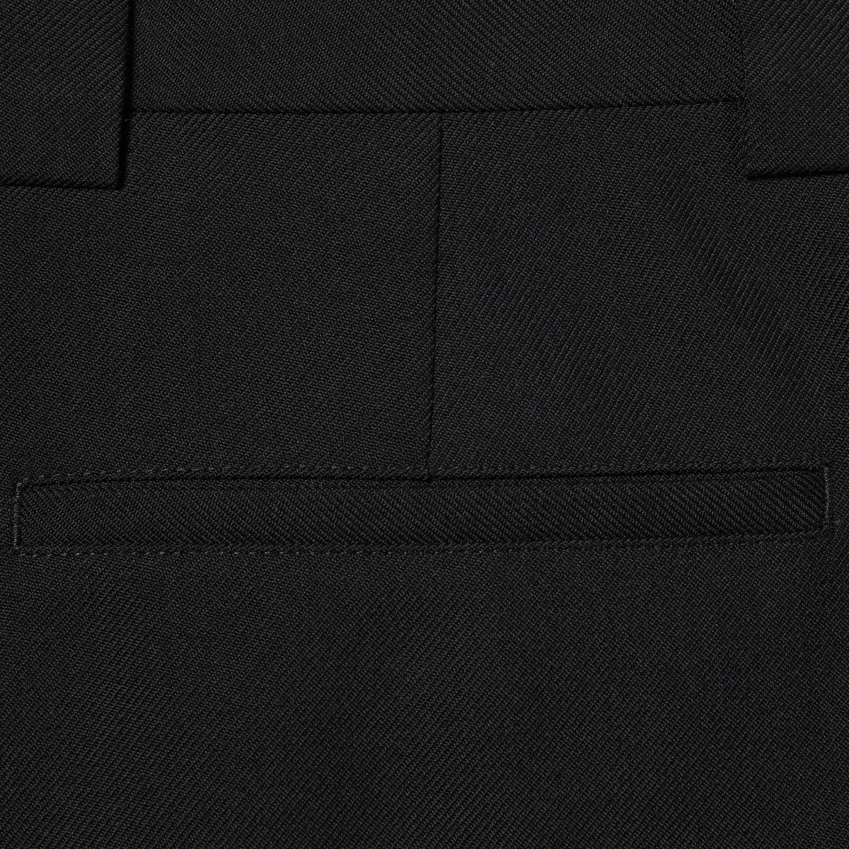 Wool blend twill short with Web