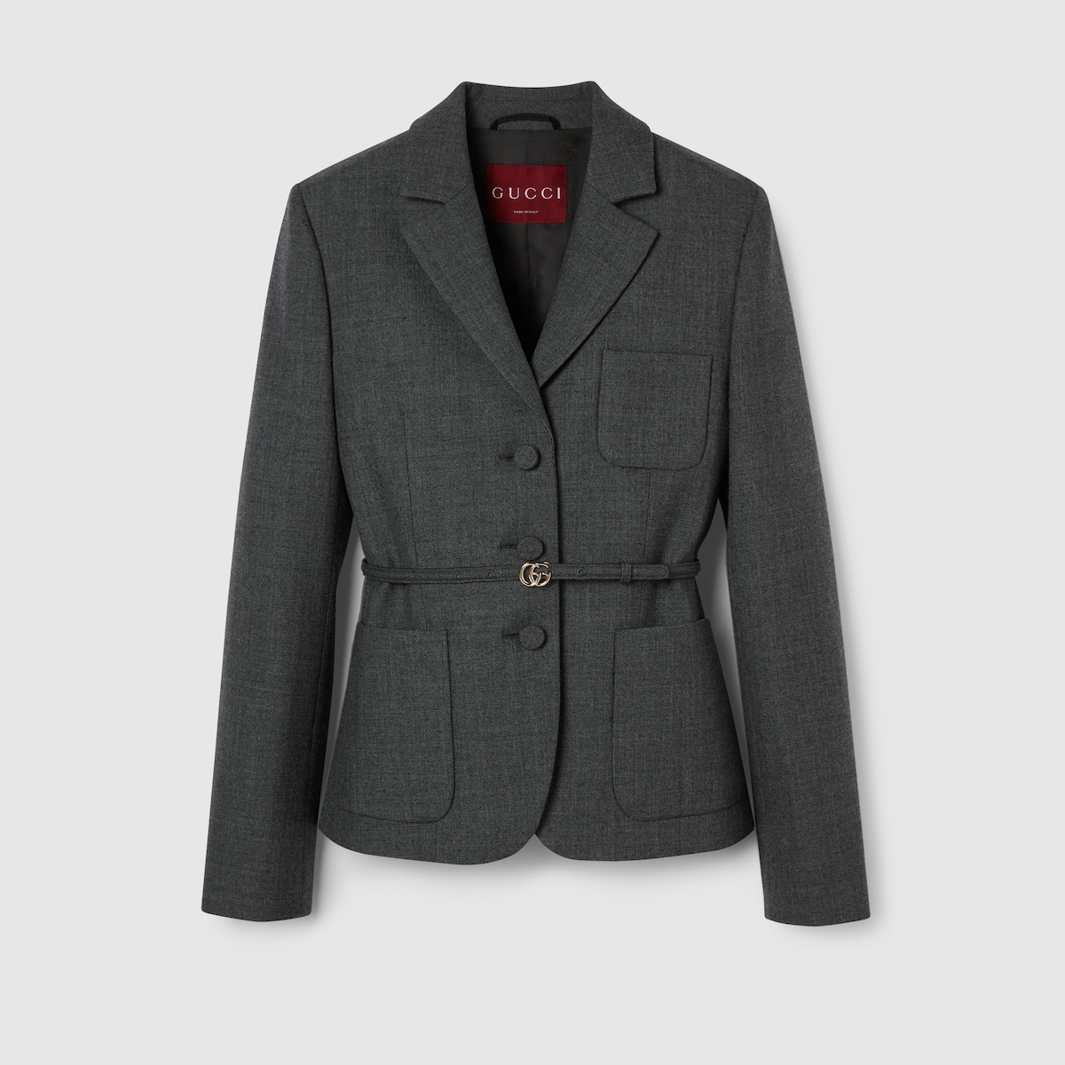 ジャケット GUCCI SINGLE-BREASTED WOOL JACKET 796295_Z8BT0_1200_001_100_0000