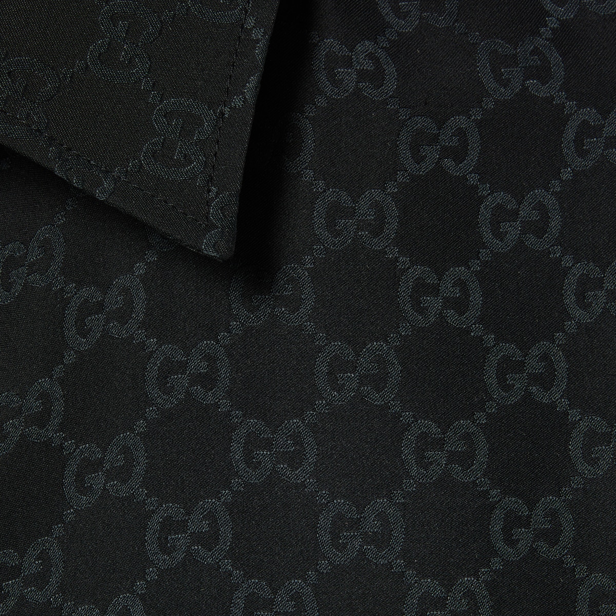 GUCCI 黒半袖 ファuzzy fabric トップス GUCCI(グッチ) 2025SS ウェブ ストライプ プリントTシャツ