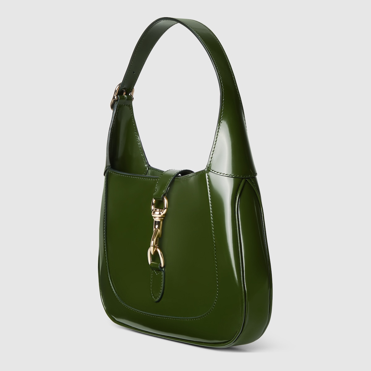 Gucci Jackie small shoulder bag in dark green leather