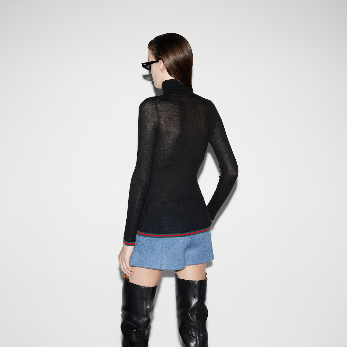 Cashmere and silk blend top