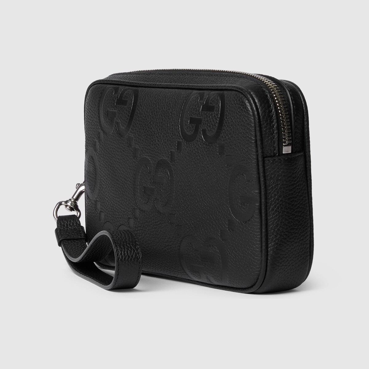 ジャンボ GG スモール ポーチ ・ブラック レザー | GUCCI公式