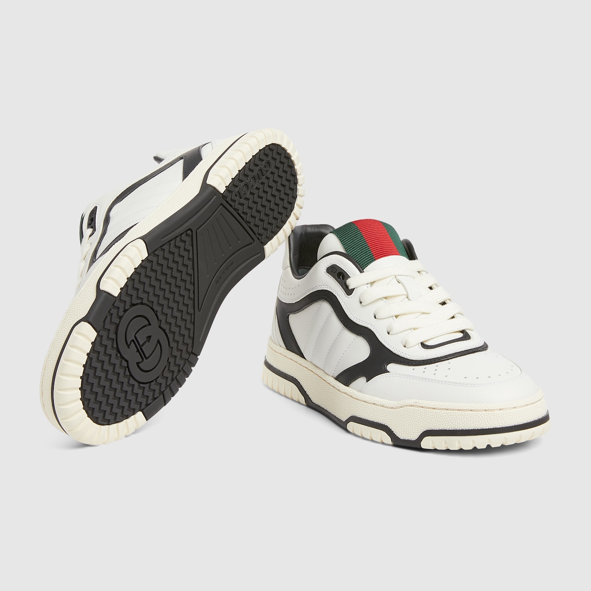 GUCCI新作★Re-Web GGスニーカー 白／ロゴ＆リボンが映える Gucci Re-Web WMNS Beige / Blue Gg Canvas - Sep 2024