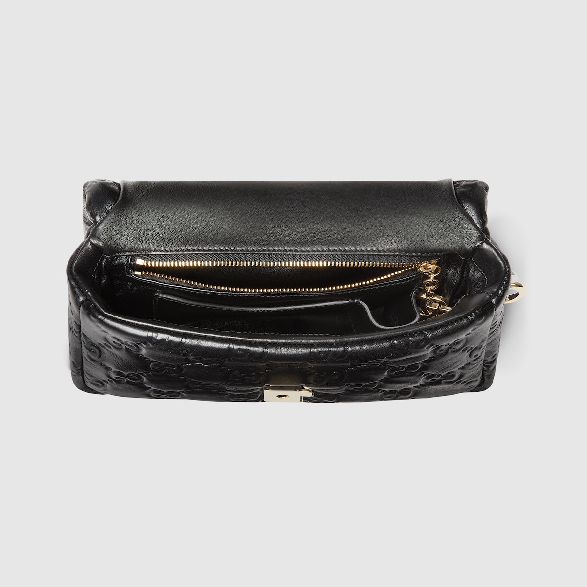 GG Milano mini top handle bag in black GG leather | GUCCI® AE GG Milano mini top handle bag in black GG leather | GUCCI® AE