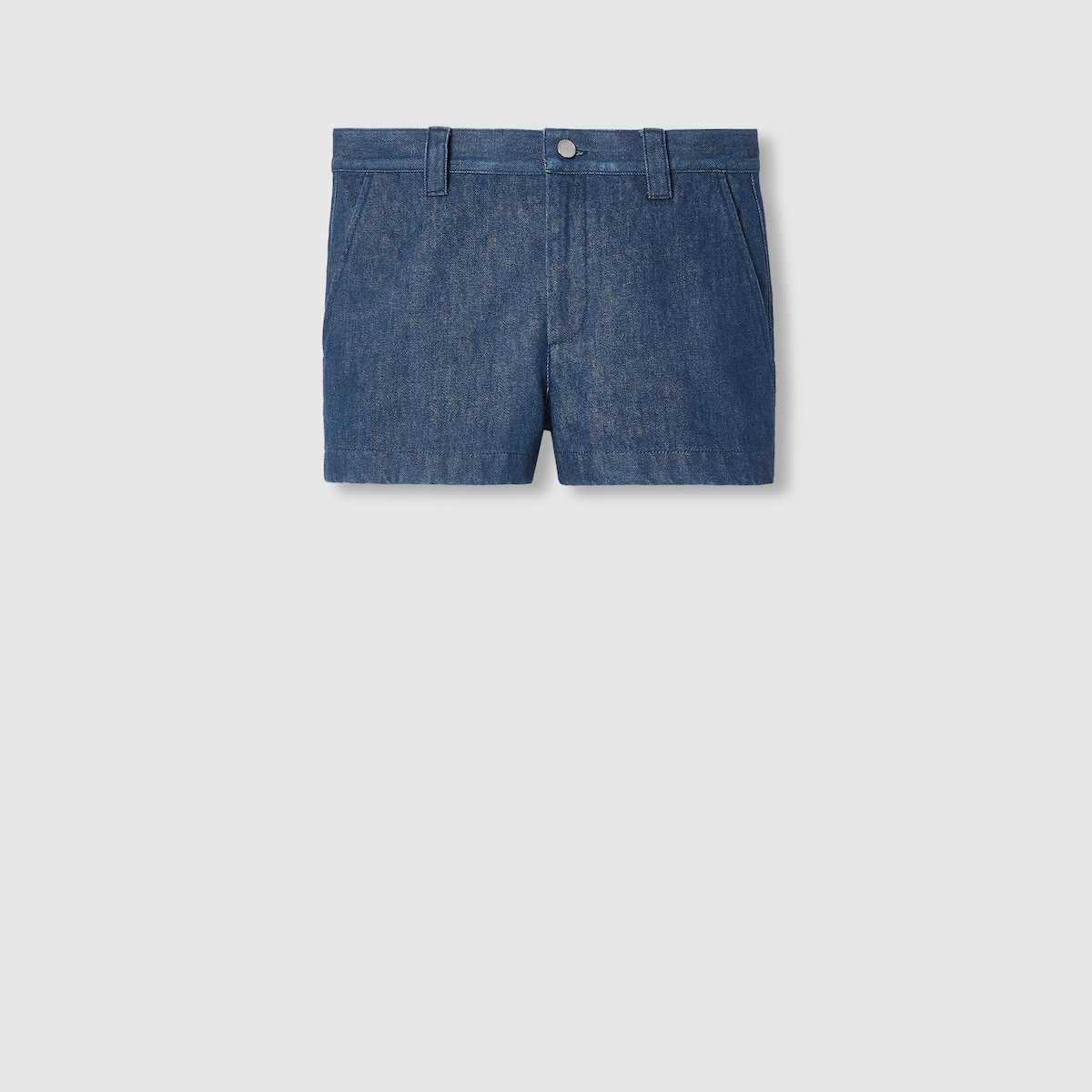 ホースビット付き ローウエスト デニム ショートパンツ ・ダーク