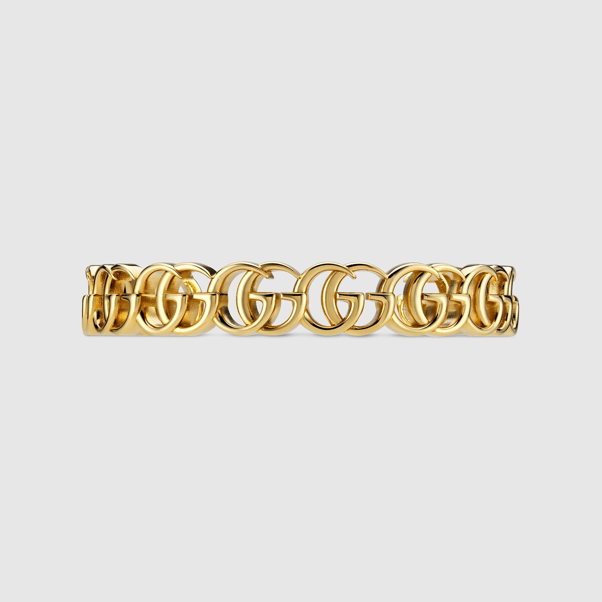 25SS GUCCI GG Marmont interlinking cuff bracelet カフ GG Marmont interlinking cuff bracelet in yellow gold-toned