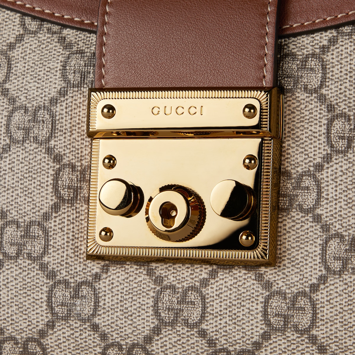 Bolsa para el hombro pequena Padlock inpiel cafe GUCCI MX