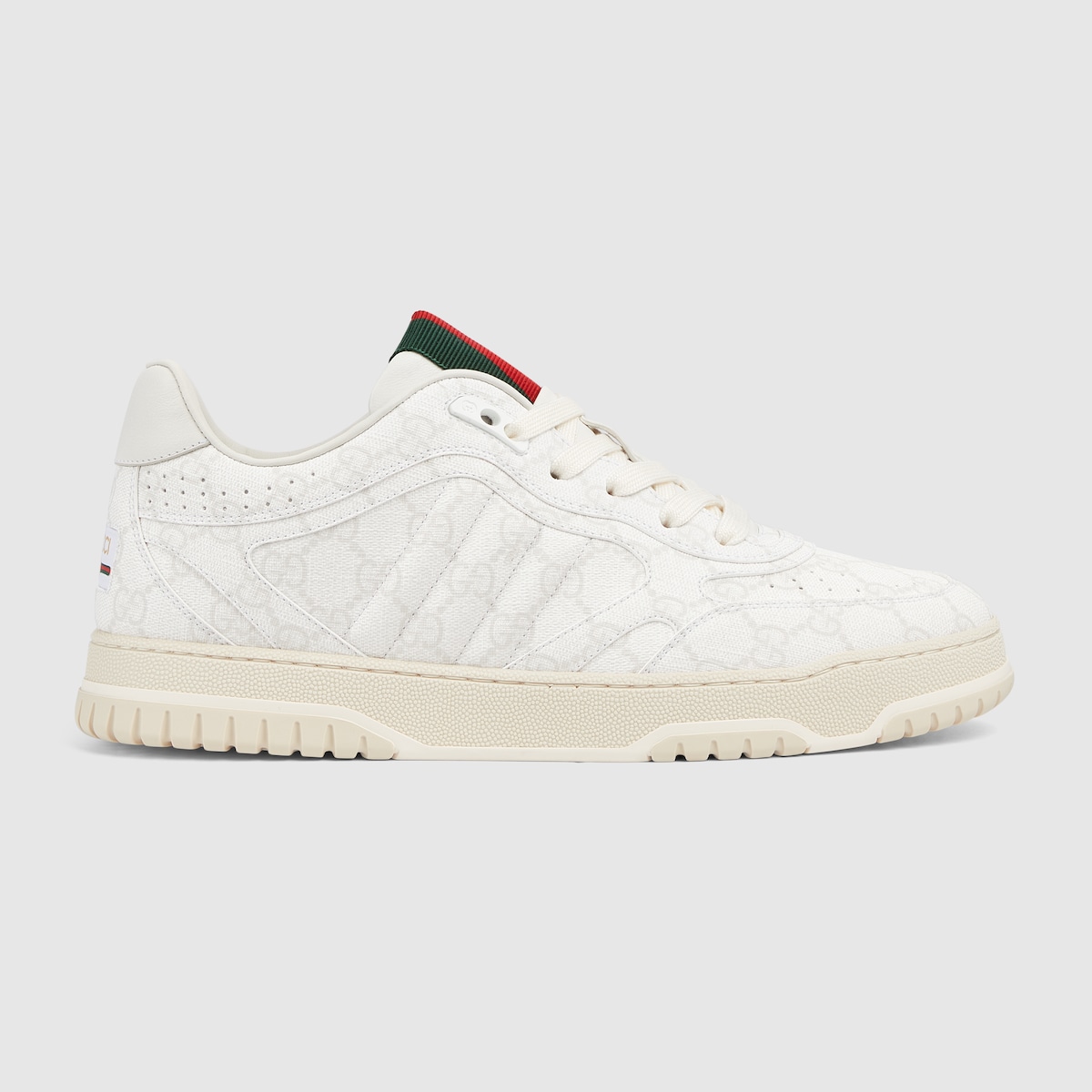 Men's Gucci Re-Web sneaker in beige and white GG Supreme