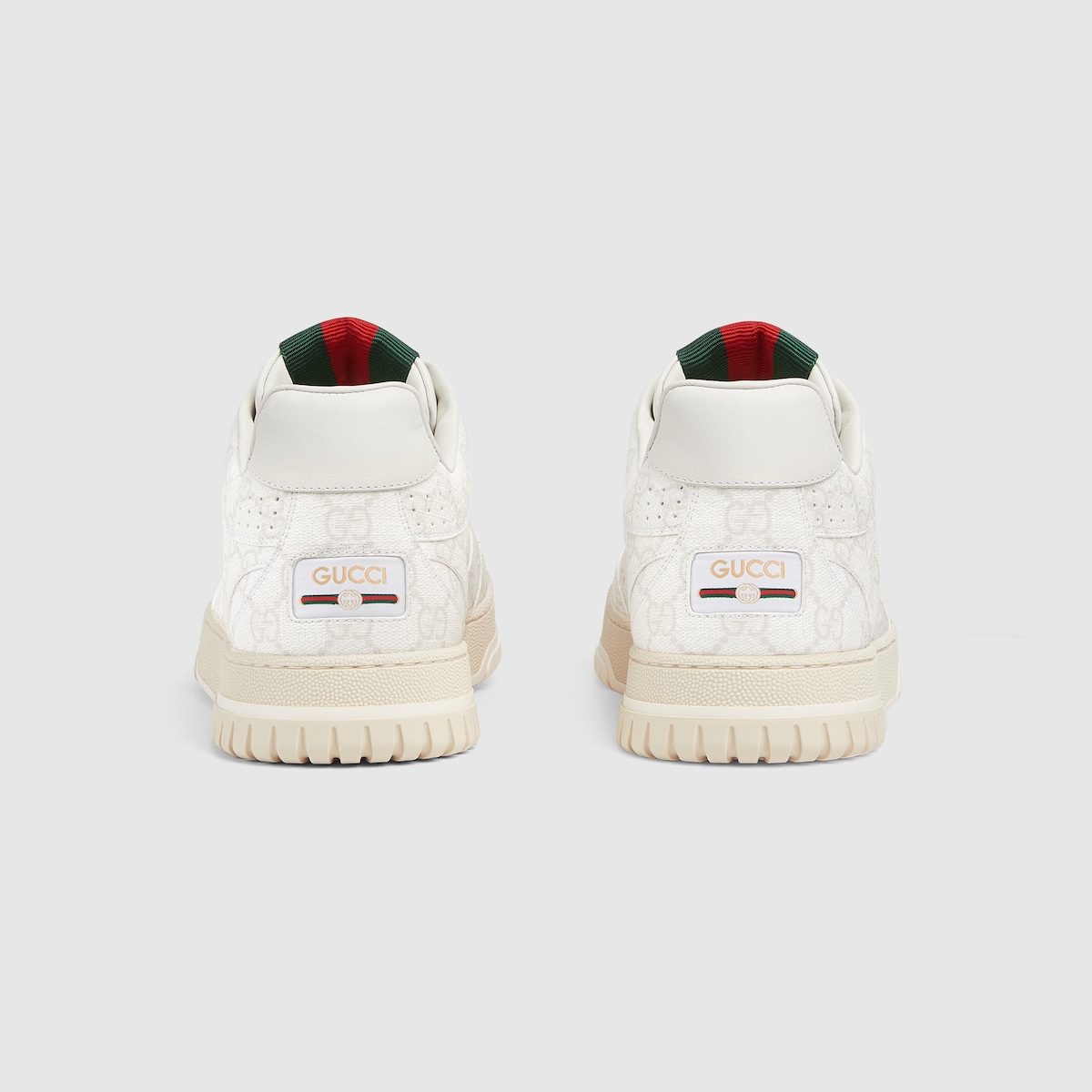 Men's Gucci Re-Web sneaker in beige and white GG Supreme