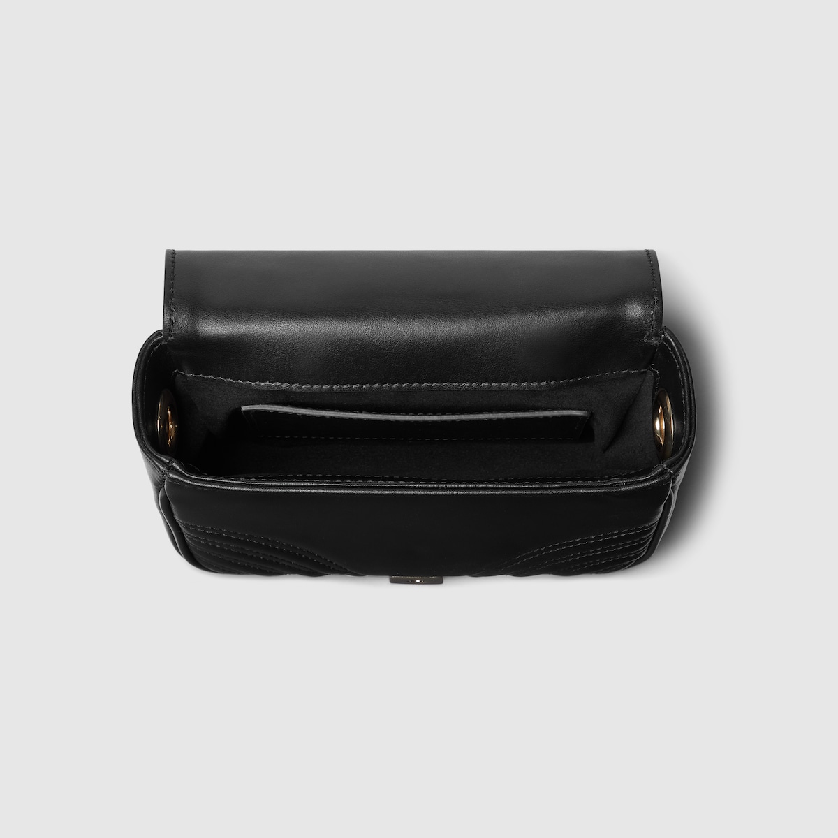 GG Marmont mini top handle bag in black leather | GUCCI® US