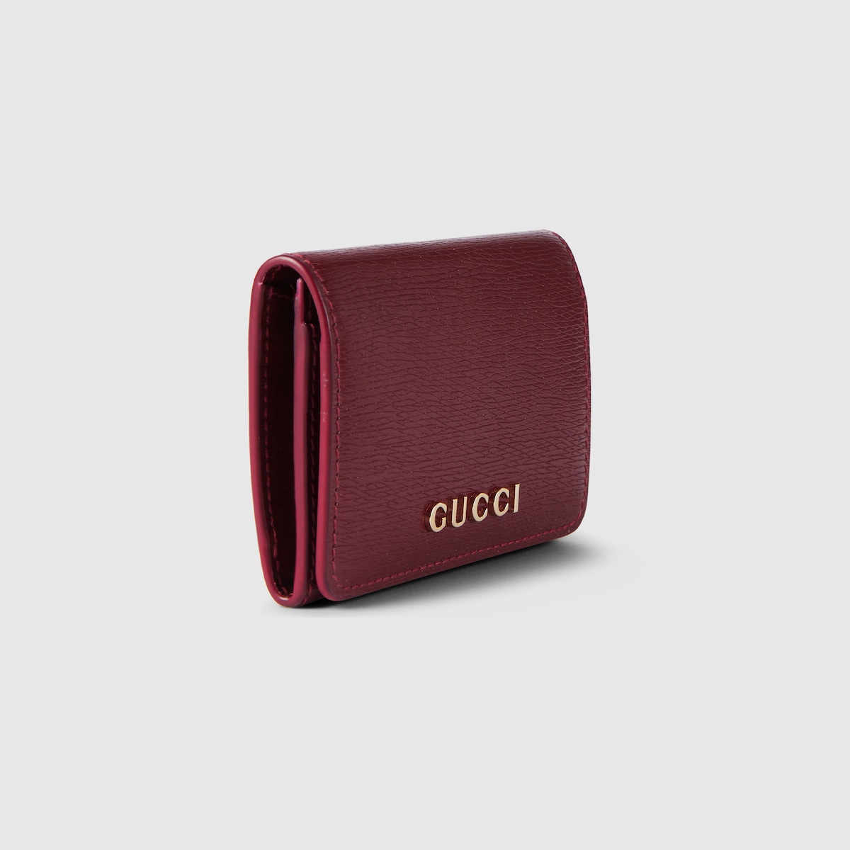 GUCCI スクリプト カードケースグッチ ロッソ アンコーラ（深い