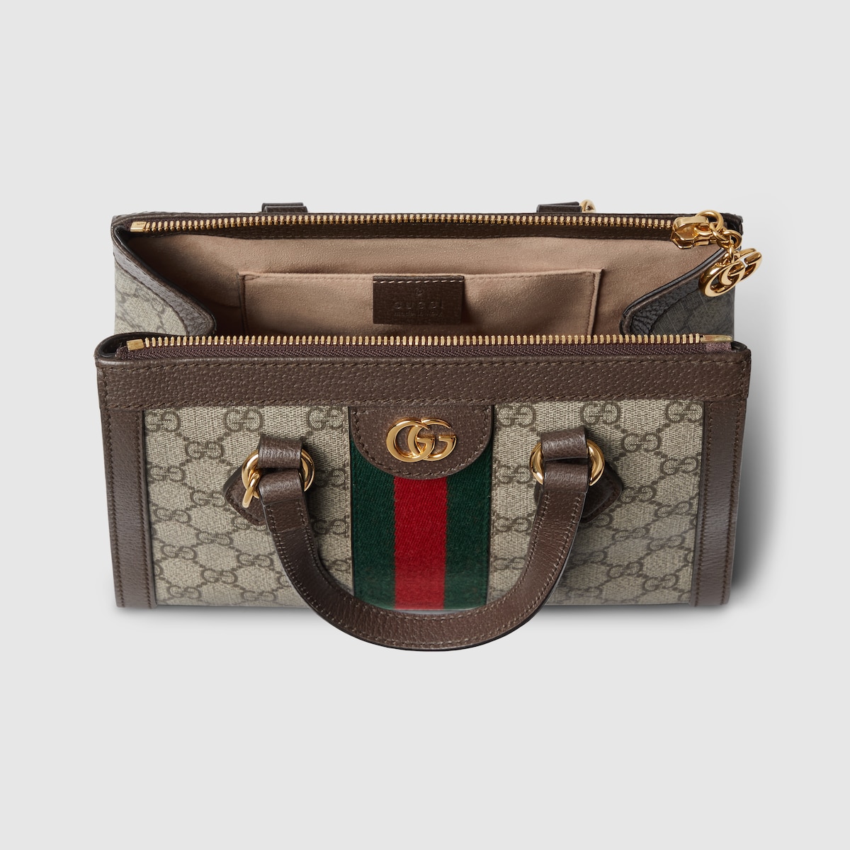 Beige / Ebony GG Supreme Ophidia Small Tote Bag | GUCCI® CZ