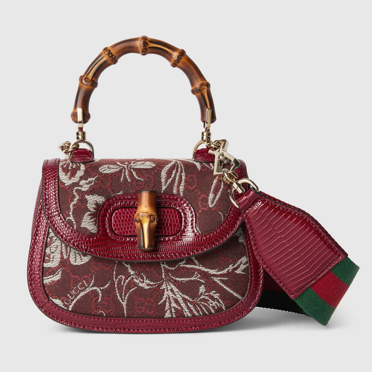 正規品　GUCCI グッチ フローラ　バンブー　ハンドバッグ 140203 GUCCI】グッチ『フローラ バンブー 2WAYハンドバッグ』308360