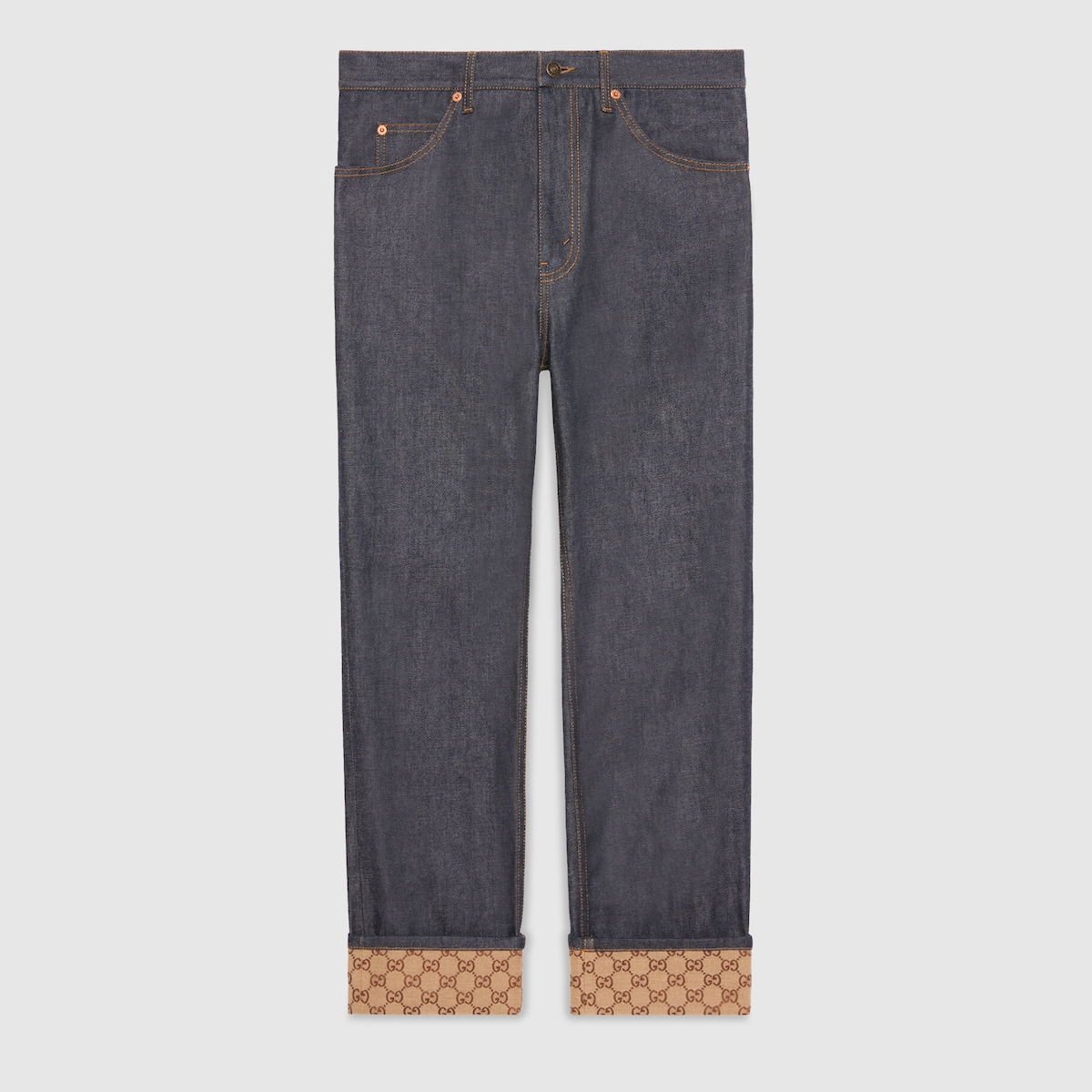 Gucci Blue Denim Symbol Embroidered Tapered Jeans S Gucci | TLC