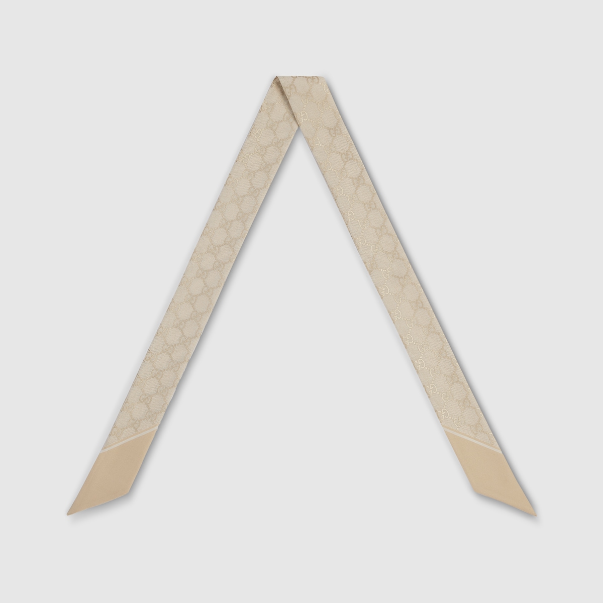 プリント シルク リボン ・ホワイト | GUCCI公式