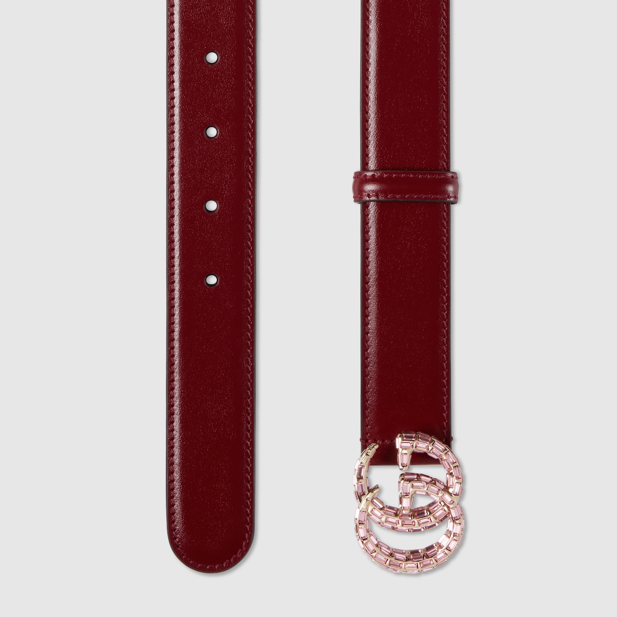 ベルト GUCCI Rosso Ancora thin belt with half buckle GUCCI Rosso Ancora thin belt with half buckle | TheDoubleF