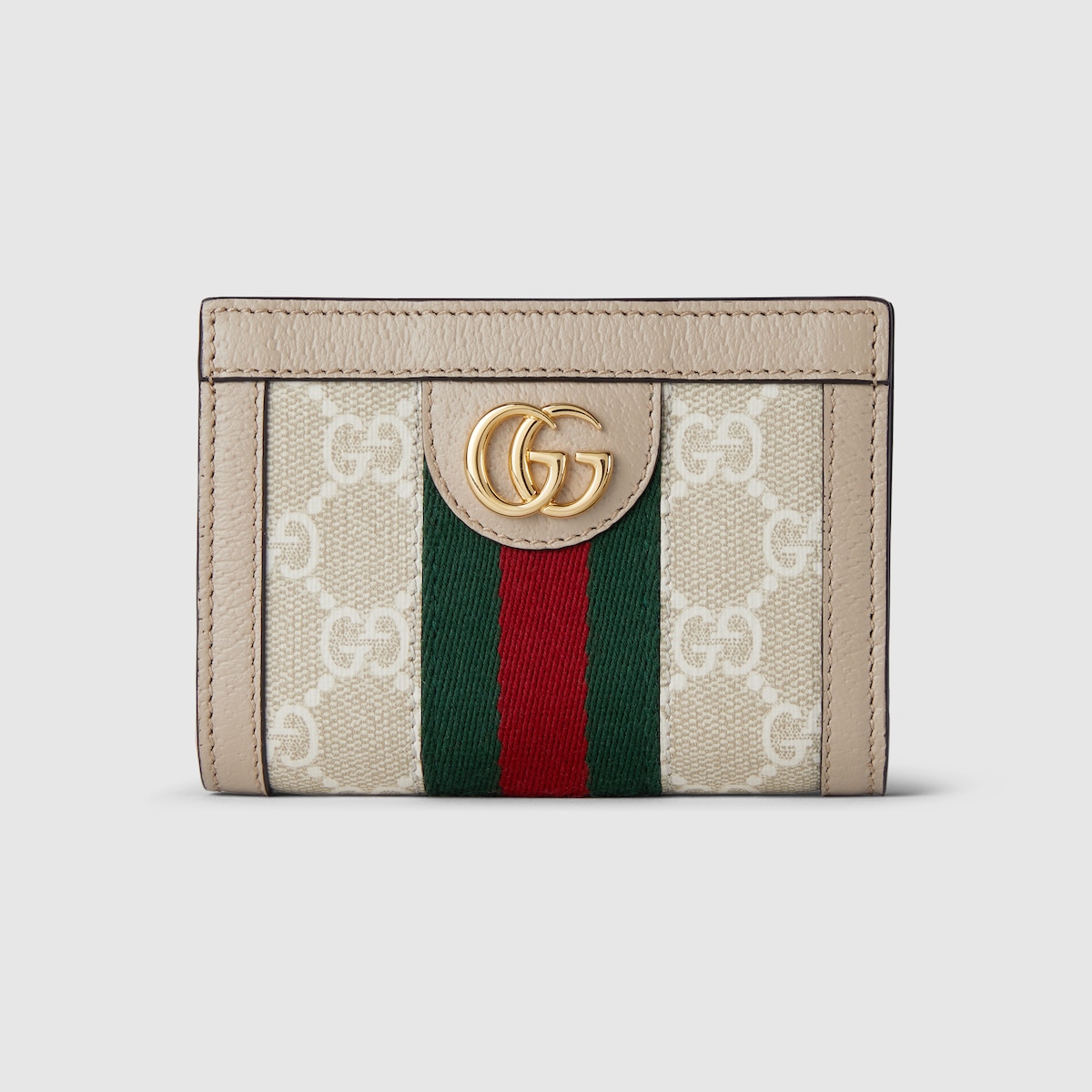 Ophidia系列小号钱包in 米色和白色Supreme帆布| GUCCI® DE