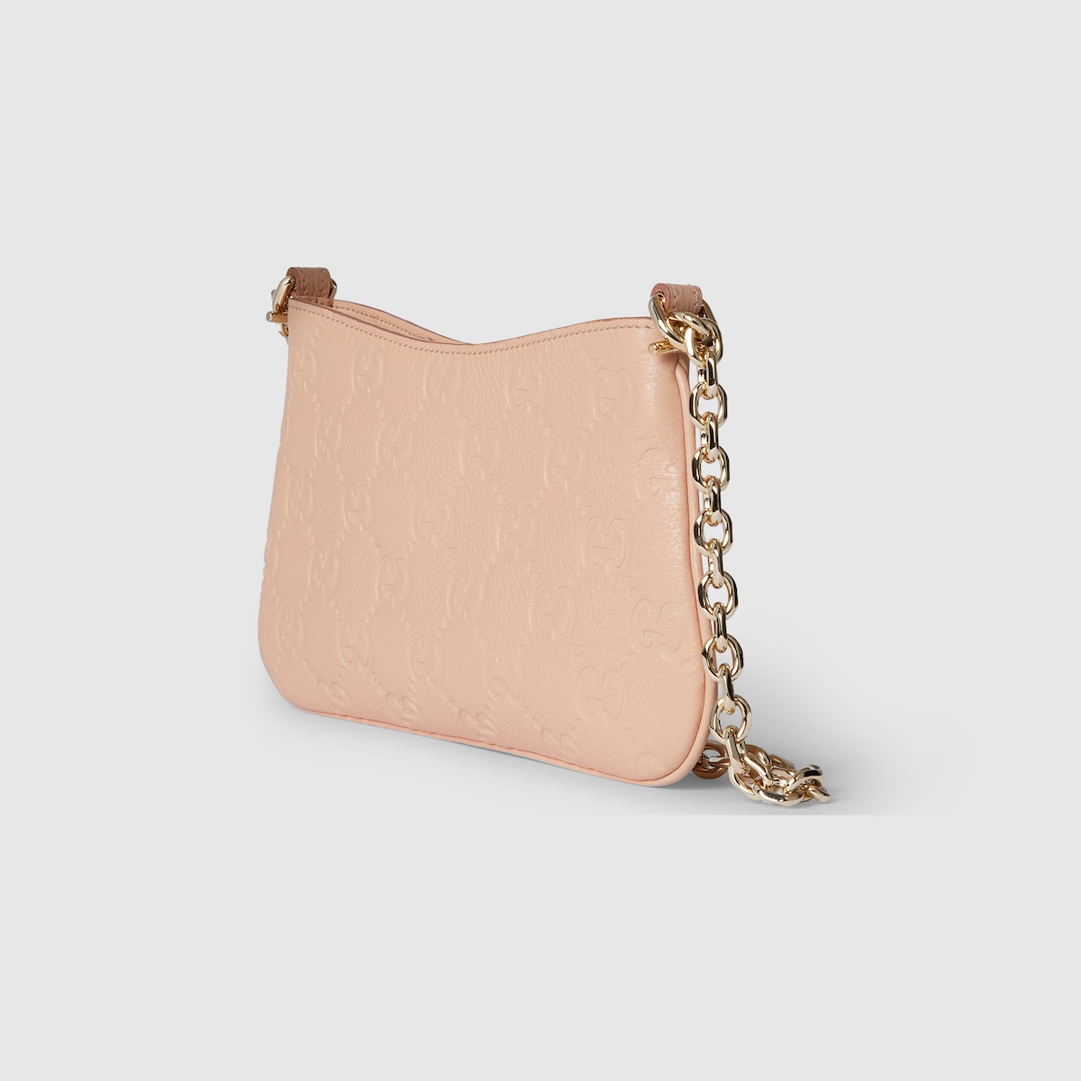 GUCCI GG Emblem Super Mini Bag Pink Original GG Fabric