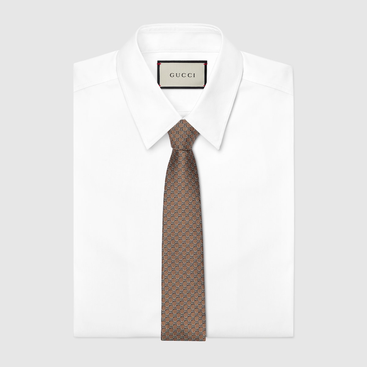 【関税＆送料込み】Gucci Logo-Jacquard Silk Tie GG silk jacquard tie in dark blue and light blue | GUCCI® US