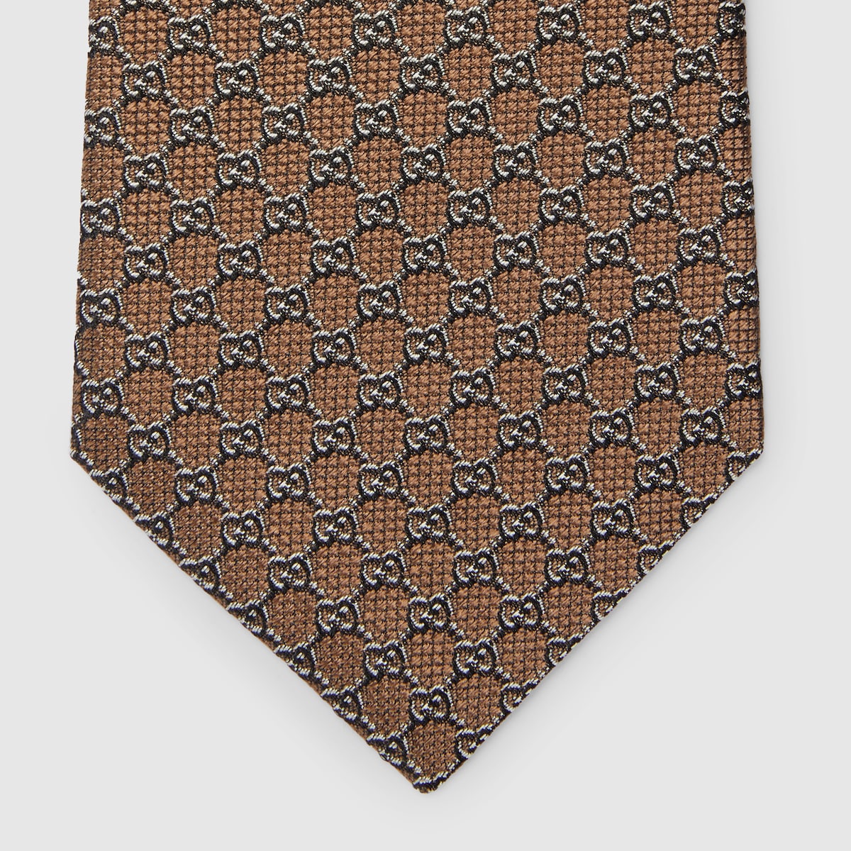 GG silk jacquard tie in light blue | GUCCI® US