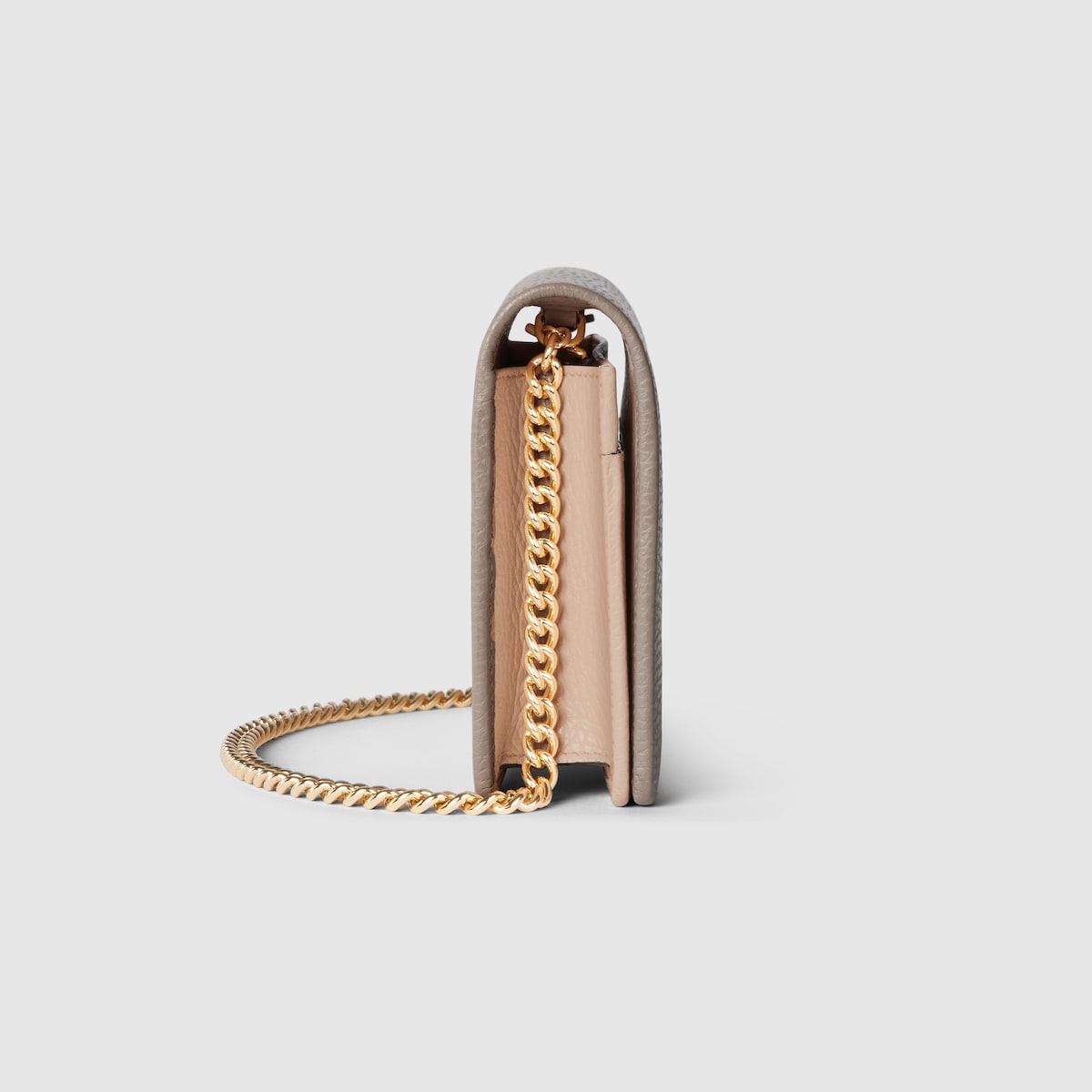 Mini borsa GG Marmont con catena in pelle tortora | GUCCI® Italia