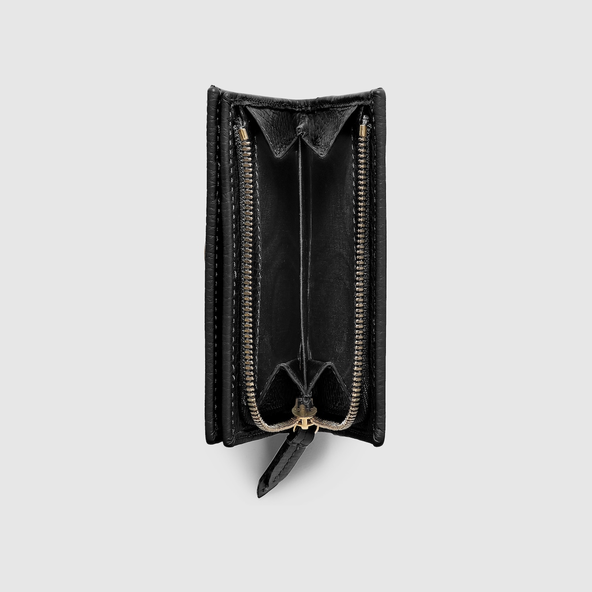 ダブルG スモールウォレットブラック レザー | GUCCI公式
