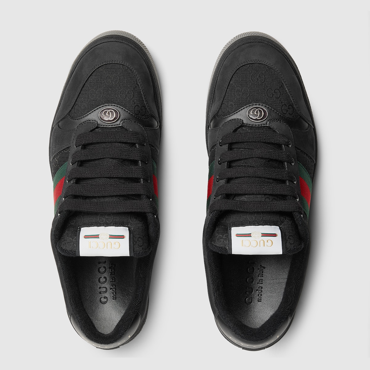 GUCCI Screener gg fabric sneakers with web detail メンズ 756465_0YIA0_9547_001_100_0000